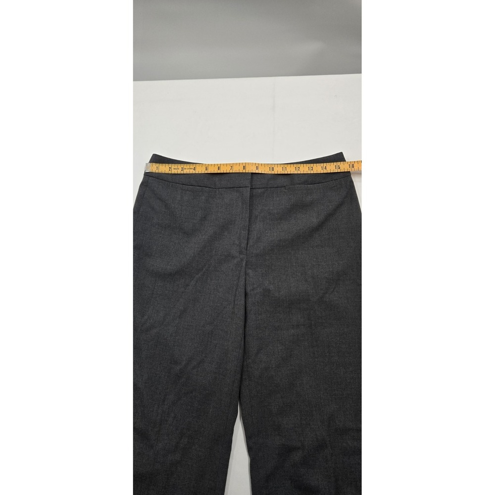 Liz Claiborne Women's Dress Pants Size 6 Audra Gray Straight Mid Rise - Picture 9 of 14
